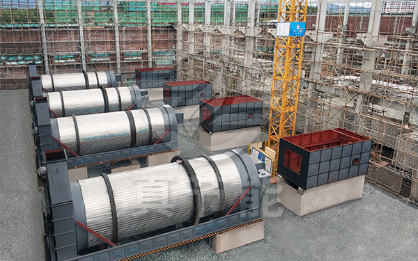 大型煤泥烘干機多臺案例現場 大型煤泥烘干機多臺案例現場